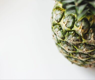 A pineapple on a white background